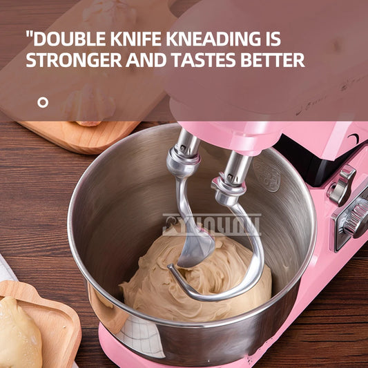 1000W Electric Stand Mixer for Dough Household Kitchen Double Knife Automatic Food Mixer.