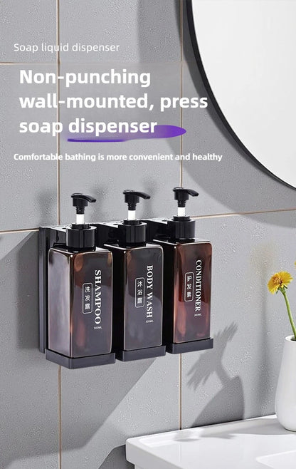 300 ml Hotel-Seifenspender zur Wandmontage, nachfüllbarer Shampoo- und Spülungsspender, für Badezimmerbedarf, Hotelparty