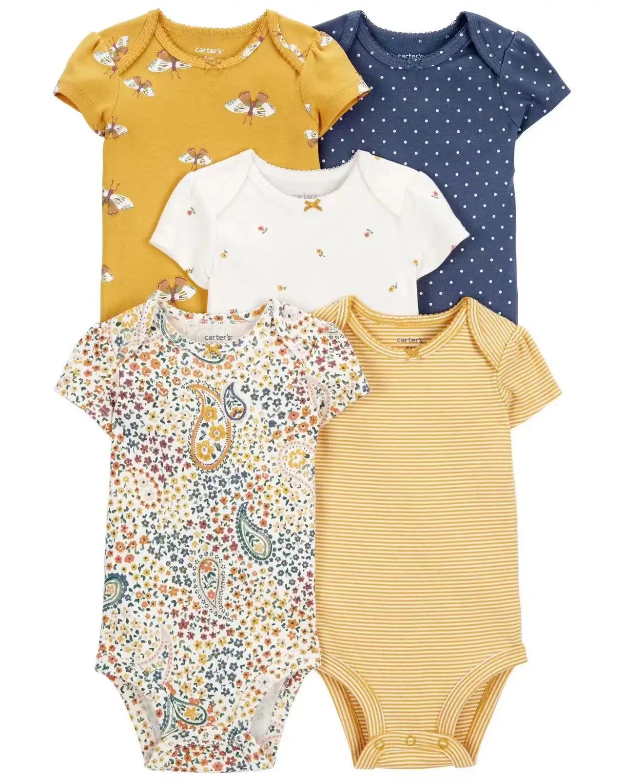 5 teile/satz Baumwolle Weiche Bequeme Baby Bodys Kurzarm Einteiliges für Neugeborene Sommer Bebe Kleidung Baby Dusche Geschenke.