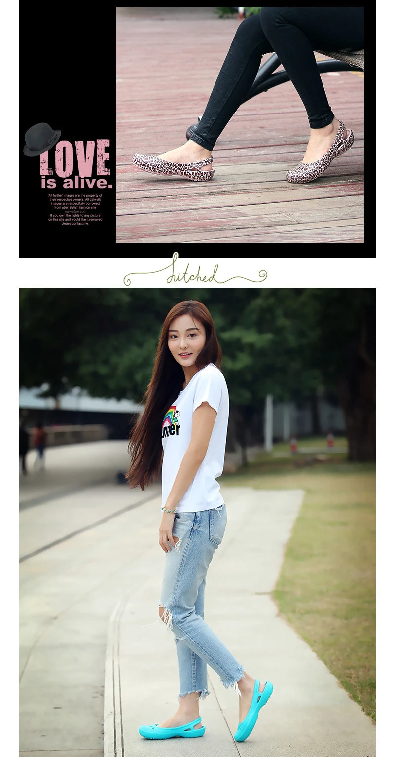 Certified Satihu Summer New Lightweight Anti Slip Hole Shoes  Clog For Women's Flat Bottom Sandals Nurse Outdoor Beach Jelly.