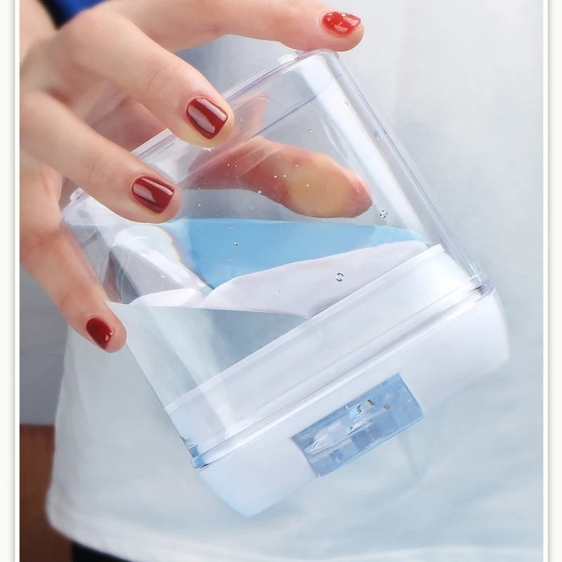 Kitchen Plastic Container Organizer Moisture-Proof Sealed Tank Square Transparent Grain Storage Jar Dried Fruit Snack Box Cans.