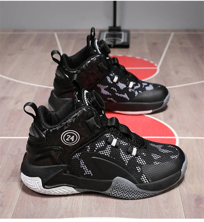 Kids Basketball Shoes Boys Sneakers Non-slip Child Trainer Basket Shoes Outdoor Children Sport Shoes