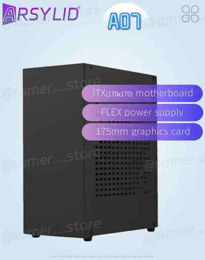 All Aluminum 2.0mm HTPC Mini ITX A4 Chassis Game Computer Support Graphics Card RTX2070 I5 Discrete Display Case K39 A07 A39.