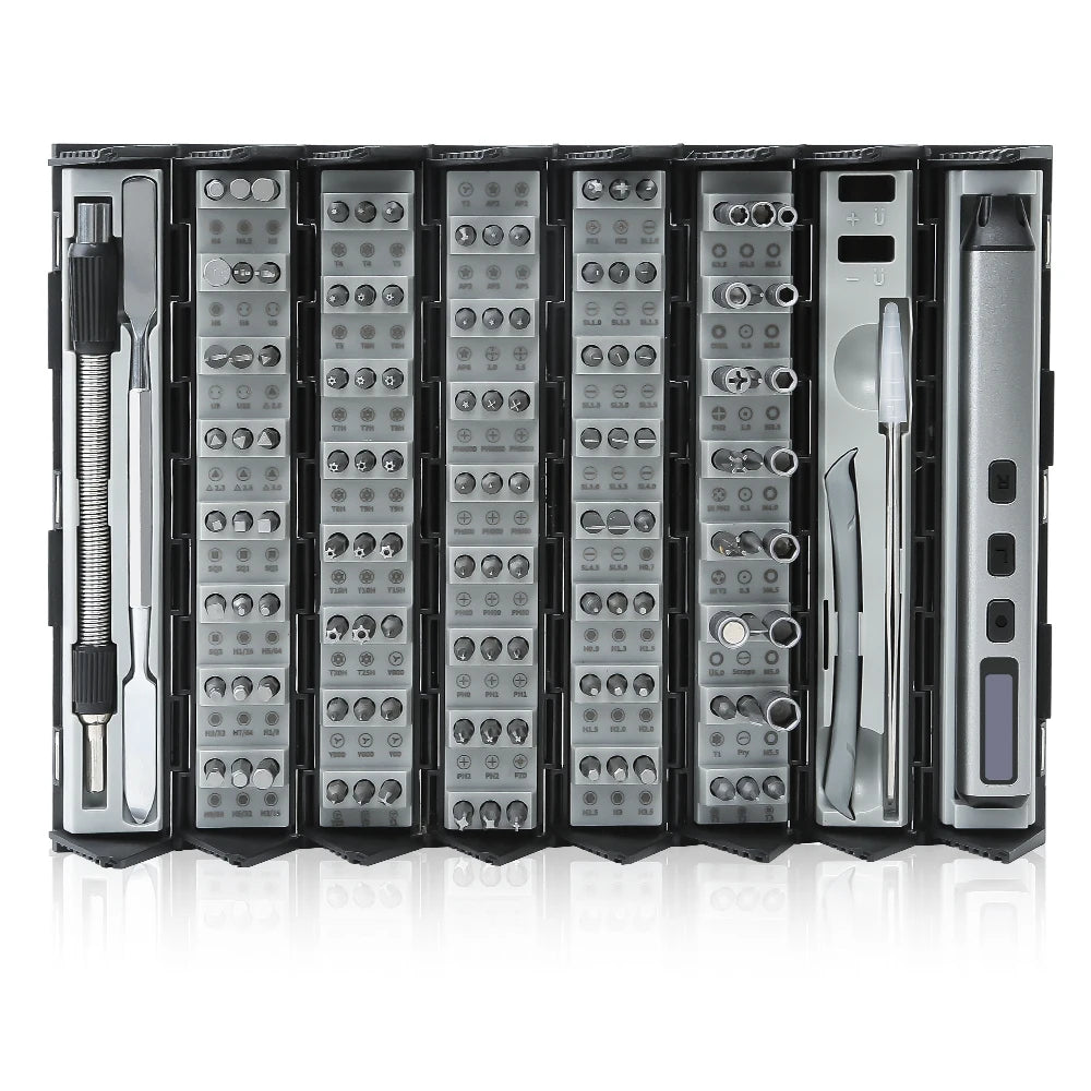 126-in-1-Präzisions-Elektroschrauber-Sets, wiederaufladbares Mini-Set, kabellose kabellose Bits für Xiaomi, Handy, mobiler Laptop, PC