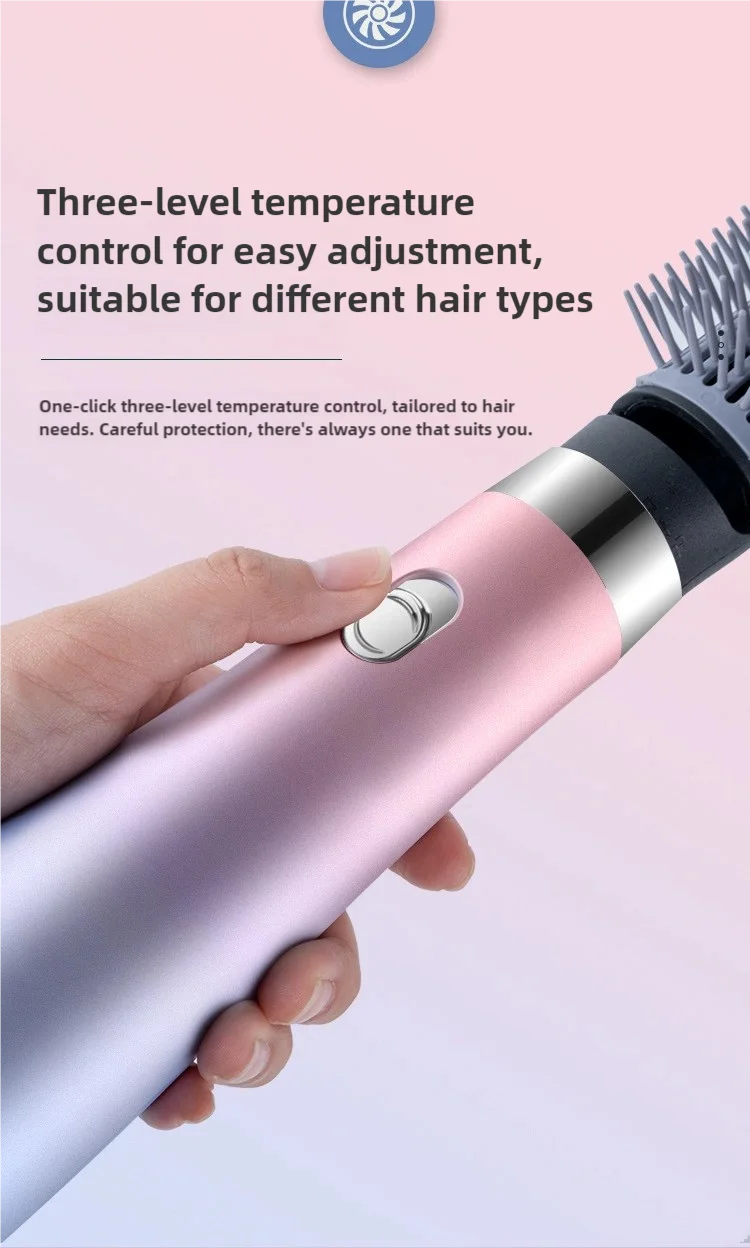 Tinsol hair dryer comb professional curling iron 3 in 1 hot air comb curling straightener roller hair dryer hair dryer brush