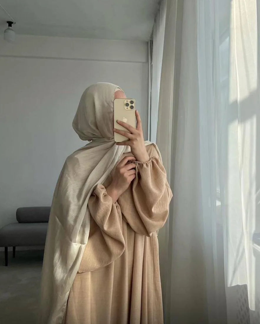 Modest Nursing Clothes for Muslim Women 2025 Elegant Arabic Muslim Dress Eid Dubai Plain Nursing Abaya Fashion Turkey Solid Robe.