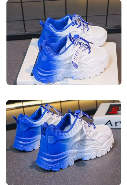 Kids Fashion Shoes For Boys Girls Toddler Boy Girl Soft Sports Shoes Children Running Sneakers Air Mesh Breathable 26-37.