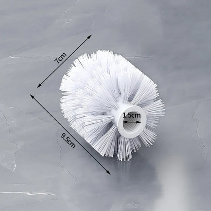 1 Stück weiße und schwarze Kopf Ersatz-Toiletten bürste-ideal für die Reinigung von Hygiene werkzeugen für die Badezimmer reinigung