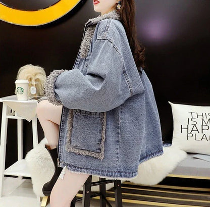 Lässige Damen-Jeansmäntel 2025, Neuheiten, warmer Winter, kalte Damen-Jeansjacken, kostengünstige koreanische Bewertungen, viele Kleidungsmodelle.