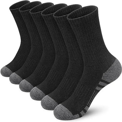6/12 Pairs Men's Outdoor Gym Socks High Quality Comfortable Soft Ground-Gripping Football Large Size New Style.