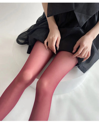 Blue Green Ultra-thin Nylon Thigh High Stockings Pantyhoses Women Sexy Women Tights Velvet Sexy Lingeries Hosiery Body Stockings