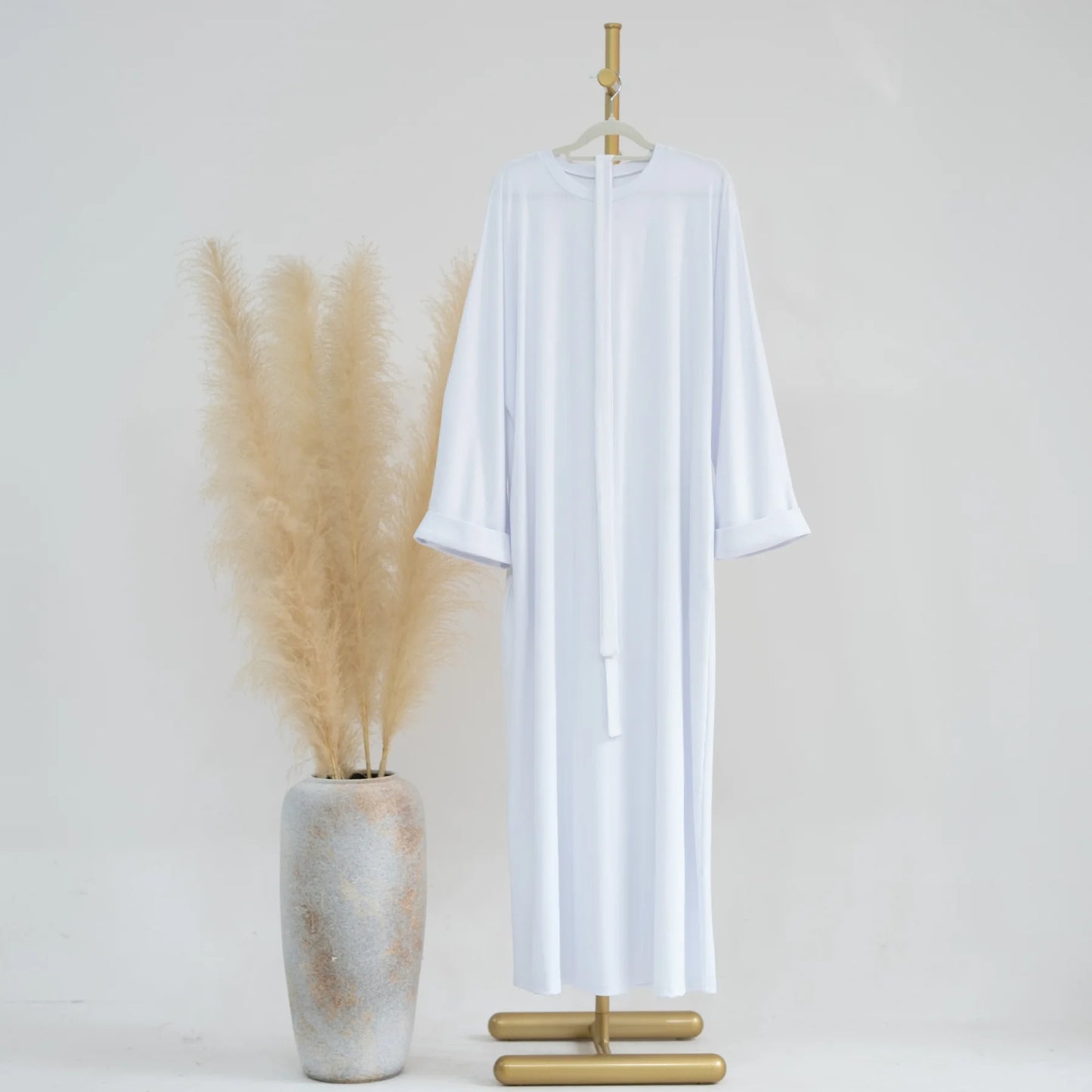 2023 Autumn Winter Knitted Dress Muslim Women Abaya Female Arabic Turkey Modest Dresses New Warm Long Robe Islam Clothing.