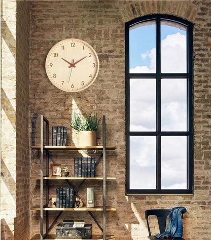 Wanduhr Wohnzimmer Zuhause Wandbehang Massivholz moderne einfache Uhr mittelalterliche Uhr Log Schlafzimmer Dekoration