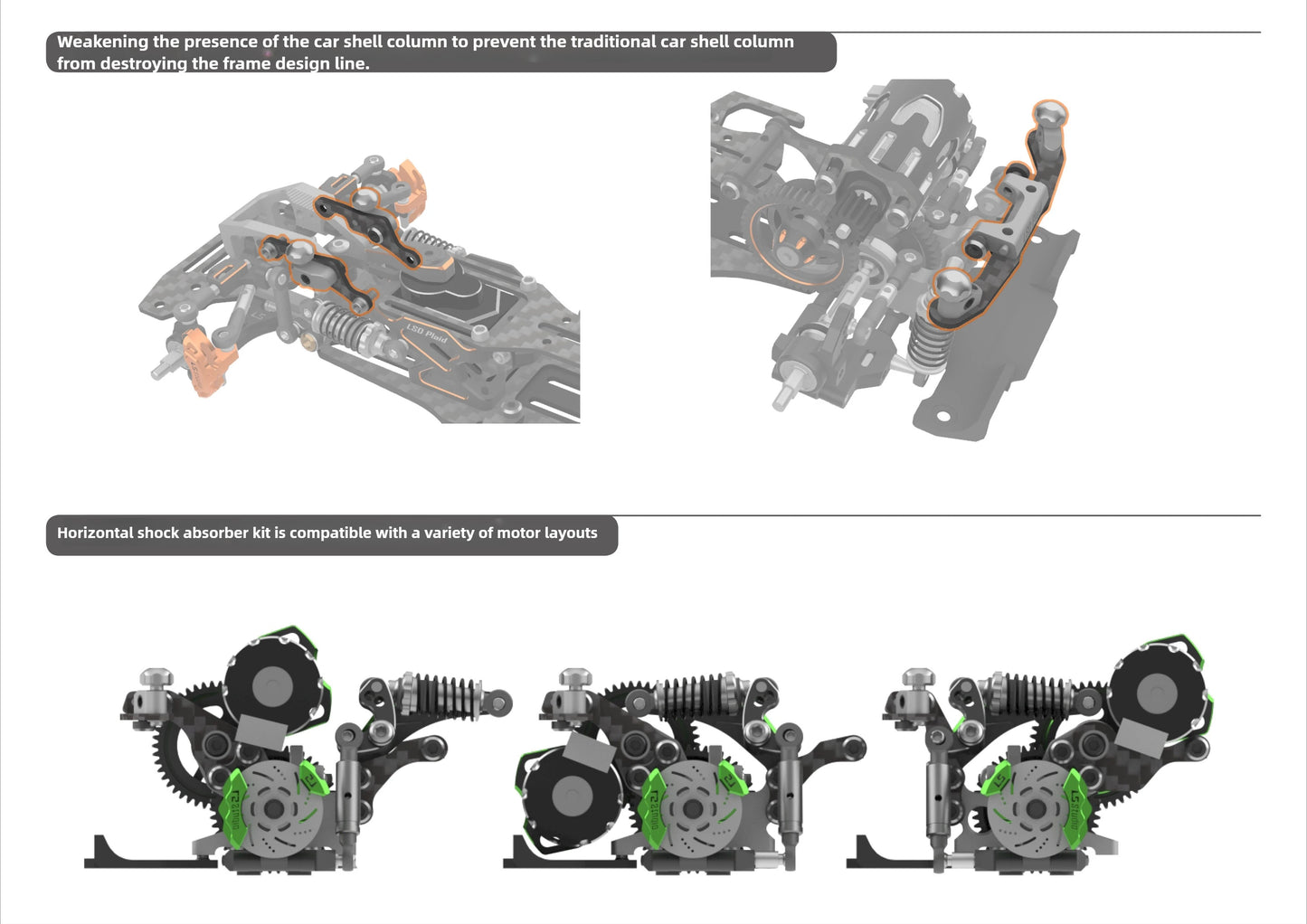 LSD Plaid RC Mini Car 1/24 RC Drift Mosquito Car  Frame KIT Lightweight Electric Remote Control Drift Model Toy Holiday Gift.