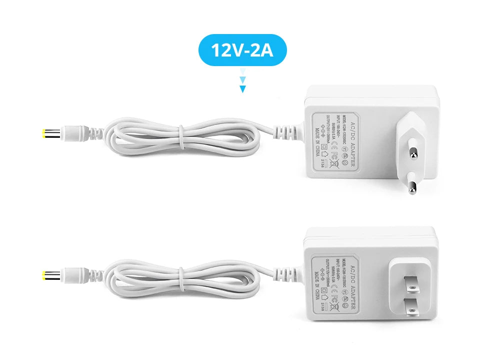 DC 24V 12V 2A 3A Power Supply with EU / US Plug Lab power supply Power Adapter For Home Appliance LED Light Strip.