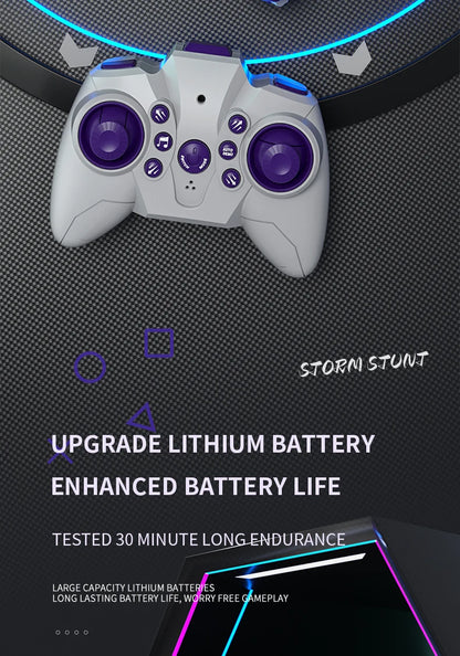 Teeggi S922 2.4G RC Stunt Car 4WD Double Remote Control 360° Degree Rotation RC Off Road Climbing Kids Rc Drift Car Toy for Gift