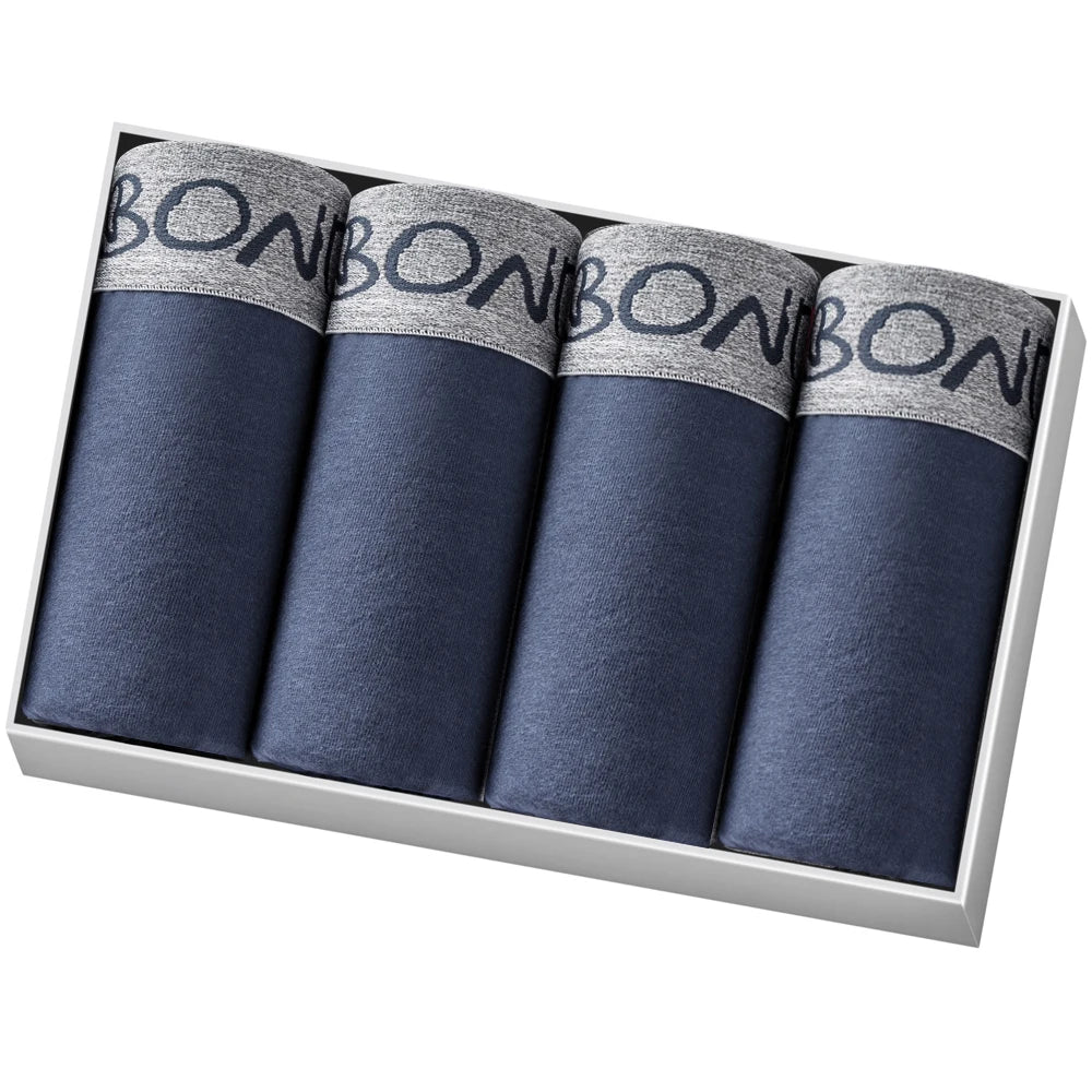 4 stücke Mann Unterwäsche Baumwolle Boxer Shorts Sexy Unterhosen Slip Herren Boxershorts männer Höschen Pack Marke