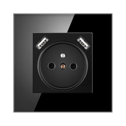 Nywp Französisch standard stecker, glas wallboard, Französisch netzteil, 16a 220V erdung buchse, kind schutz tür