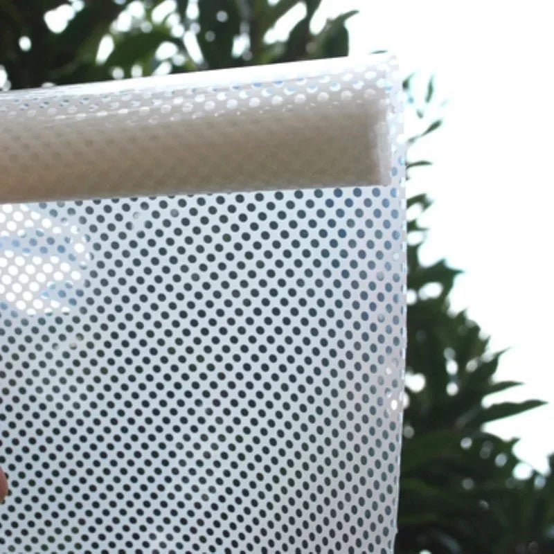 Self Adhesive Mesh Shading Film Glass Film Window Decoration Window Sticker Window Paper Shading Insulation Film Wall Stickers.
