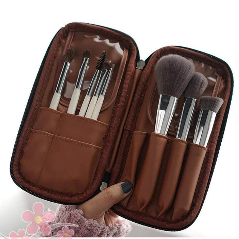 Women Foldable Makeup Brush Bag Organizer Female Travel Cosmetic Toiletry Case for Beauty Tools Wash Accessories Pouch.