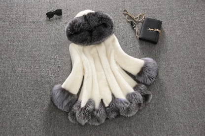 Mit kapuze Lose Faux Pelz Jacke Frauen Dicke Herbst Winter Koreanische Maxi Mantel Lange Warme Luxus Pelz Parkas Bontjas Pelzigen Oberbekleidung