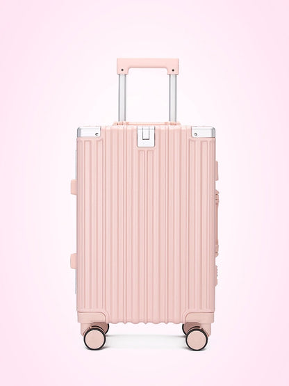 Studentenkoffer mit Aluminiumrahmen, großes Fassungsvermögen, Trolley-Koffer, neue, starke und langlebige Passwortbox, Herren- und Damen-Universalrad.