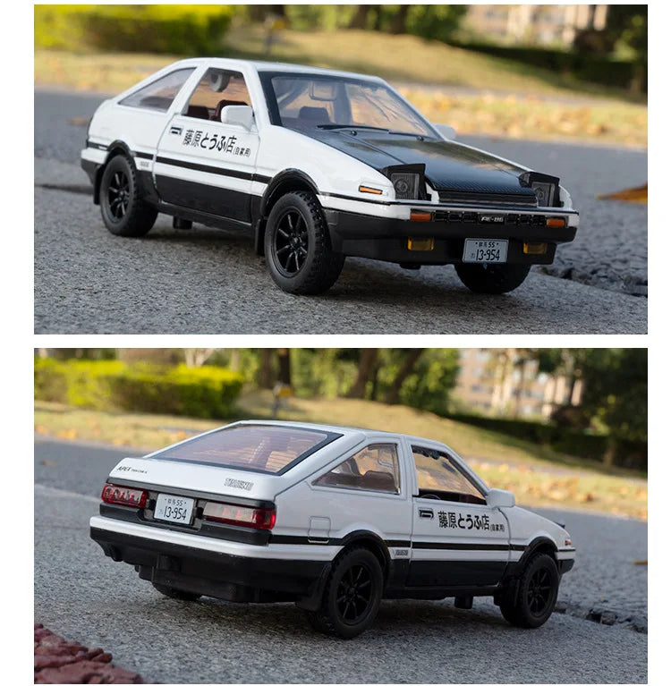 1:32 Simulation AE86 Metal Alloy Toy Car Diecasts Toy Vehicles Decoration Model Miniature Christmas Gift Toys For Children Boy.