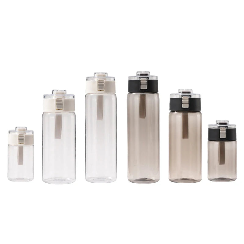 400/600/800ML Large Capacity Sports Water Bottle Leak Proof Plastic Cup Drinking Outdoor Travel Portable Gym Fitness Jugs.