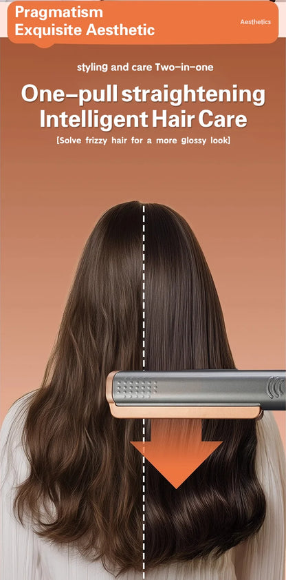 2 in 1 Hair Straightener Curling Ionizer with LCD Wide PanelProfessional Ceramic Hair Straightener with adjustable temperature.