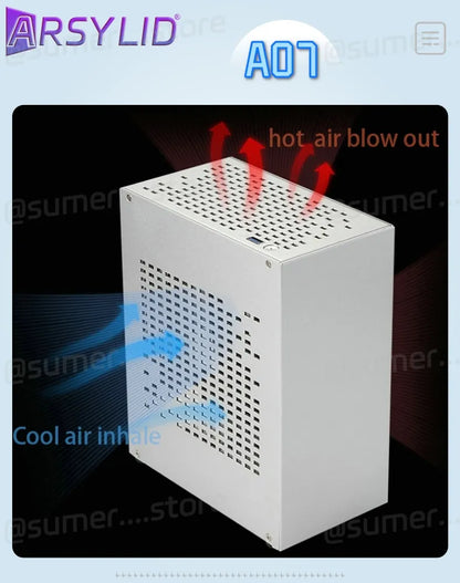 All Aluminum 2.0mm HTPC Mini ITX A4 Chassis Game Computer Support Graphics Card RTX2070 I5 Discrete Display Case K39 A07 A39.