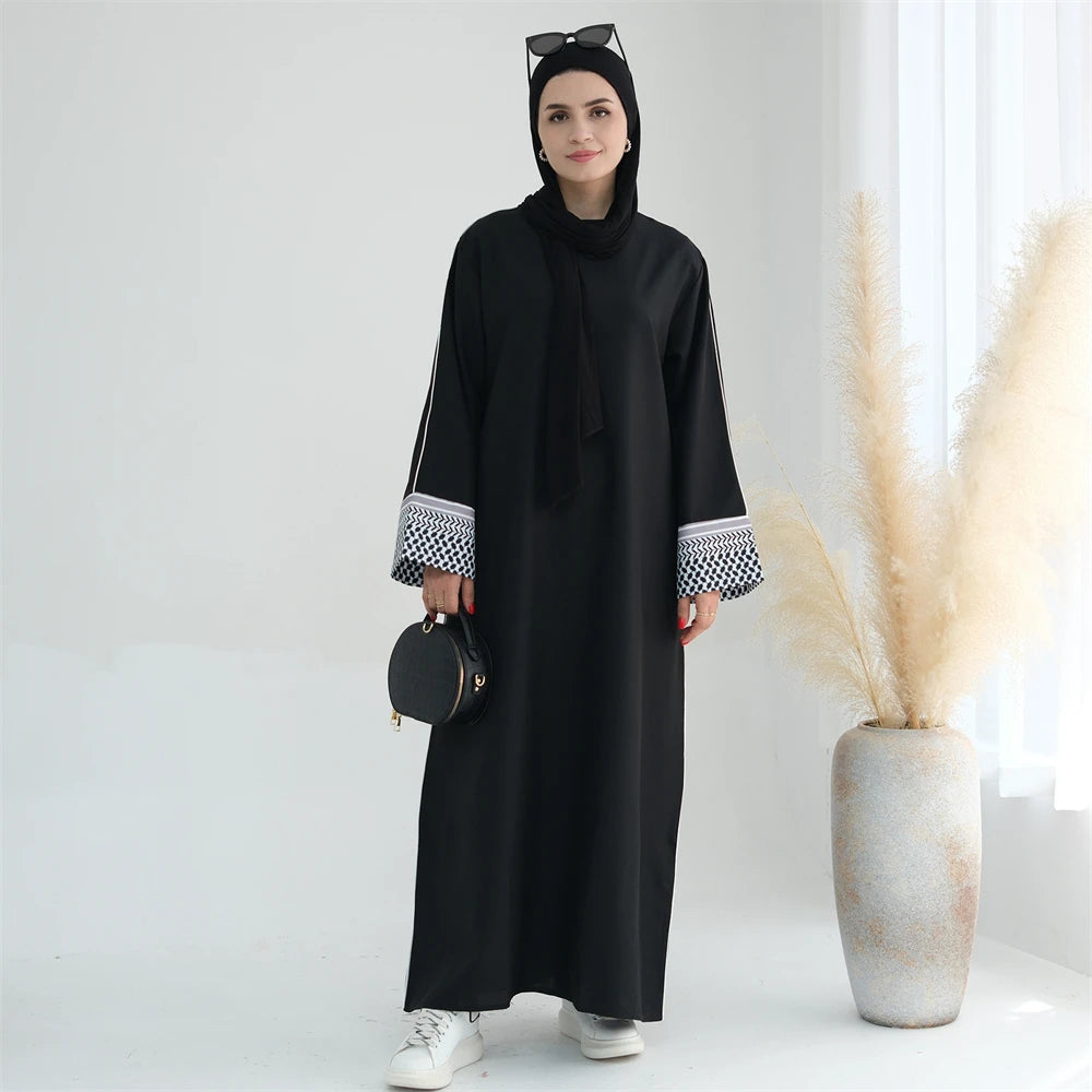 Ramadan Eid Plain Modest Abaya Dubai Muslim Islam Kaftan Dress Abayas For Women Kebaya Caftan Marocain Vestidos Robe Musulmane.