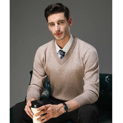 Top Grade Thick Anti-Pilling New Fashion Brand Autum Winter Knit Pullover Men Slim Fit Sweater Business Casual Woolen Jumper.