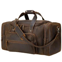 Wasserdichte gewachste Canvas Leder Herren Reisetasche Handgepäcktasche Handgepäck Große Tragetasche Vintage Herren Duffle Wochenendtasche große Übernachtung.