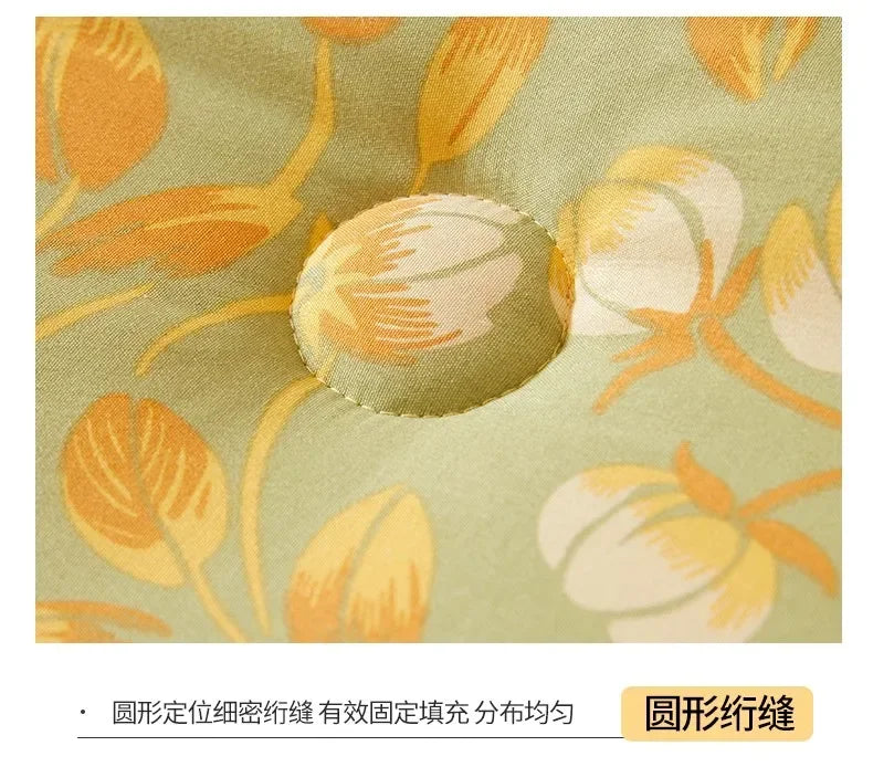 Home Textiles Comforter Stitch Printed Velvet Quilt Comforter Throw Blankets for Beds Winter Thicken Warm Quilt Core Bedding 이불