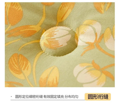 Home Textiles Comforter Stitch Printed Velvet Quilt Comforter Throw Blankets for Beds Winter Thicken Warm Quilt Core Bedding 이불