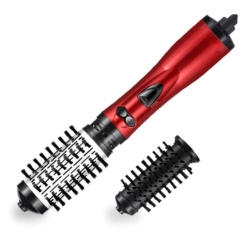 Hot Air Brush Design 3-In-1 Rotating Electric Hair Straightener Curling Comb Roller One-Step Electric Ion Hair Brush.
