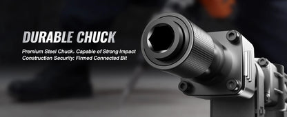 VEVOR Hochleistungs-Betonbrecher Abbruchhammer 1400 W, 19 J Schlagkraft Elektroabbruchhammer, Bohrhammer Betonhammer Stemmhammer 2900 BPM, inkl. Spitzmeißel, Flachmeißel, für Schiefer, Beton usw.