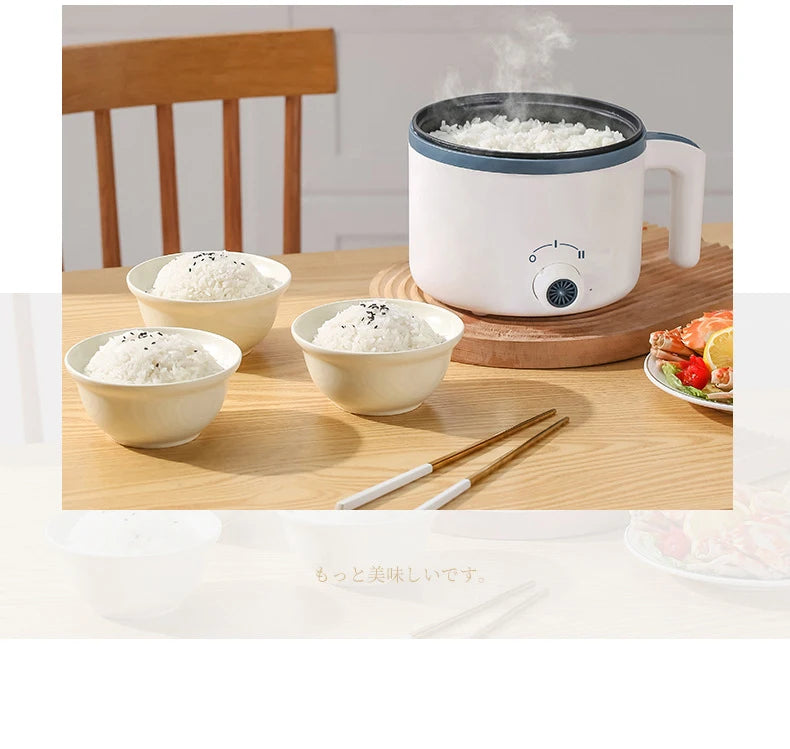 Electric Rice Cooker Multicooker Multifunction Pot Mini Hotpot Pan Soup Home Appliances for The Kitchen Pots Offers 1-2 People.