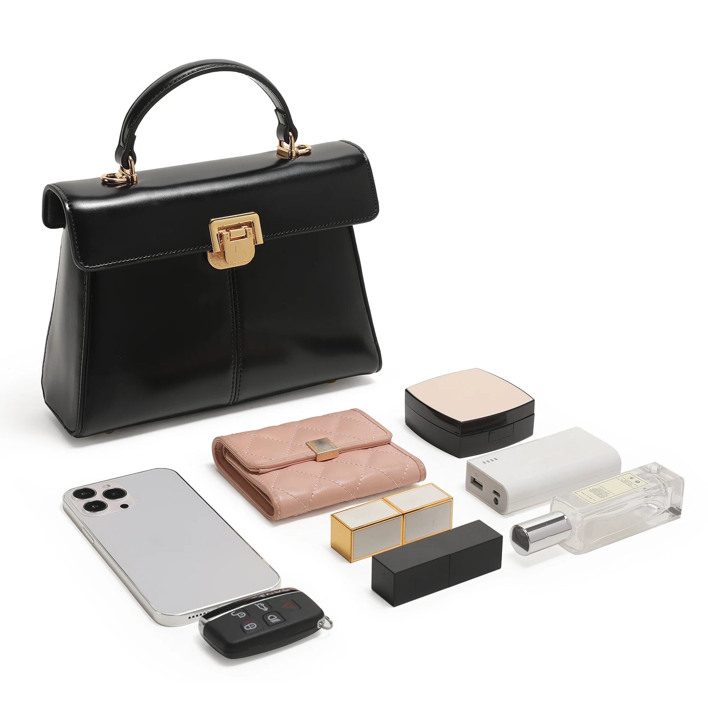 ITAMOOD Genuine Leather Women's Bag Luxury Branded Women's Handbag Fashionable and Versatile Crossbody Bag With Scarf Decor.