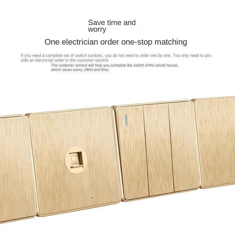 Gold 13A UK Stecker USB Steckdose, Haushalt elektrische licht schalter, universal 5 loch Dual Buchse mit USB Ladegerät, AC110-250V