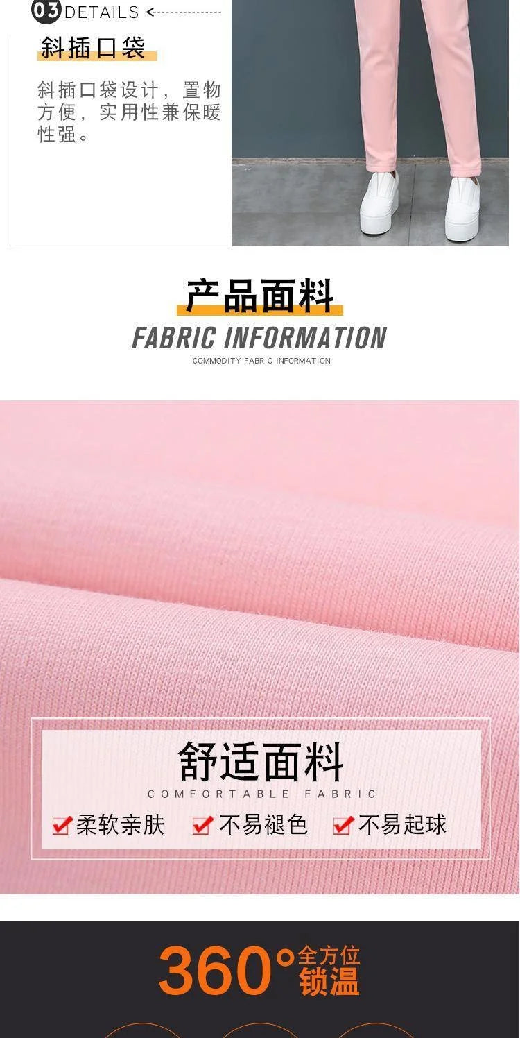 Women's Fashion Plush Thickened Sweat Suit 2025 Autumn Winter New Casual Hooded Tops Waistcoat Pants 3 Three Piece Set For Women.