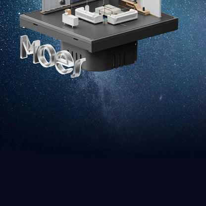 MOES Tuya ZigBee Star Feather Series Smart Touch Switch mit neutraler Lichtszene 2in1 APP-Fernbedienung mit Alexa Google Home