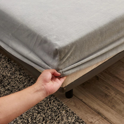MAXSHARER Earthing 180*200*30cm fitted sheet Organic cotton with Conductive silver fiber Grounding bed sheet for Nature Wellness