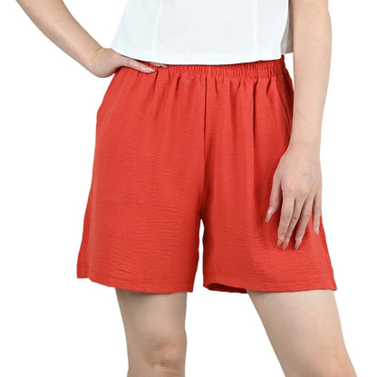 Summer Women Wide-leg Shorts Lady Elastic High Waist Loose Casual Hot Pants Female Large Size Beach Shorts Girls Cargo Trousers.