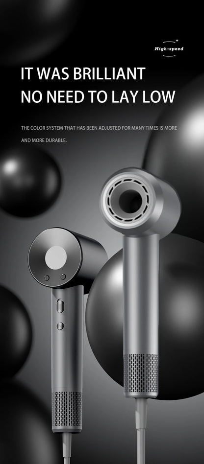 High Speed Electric Hair Dryer High Power 1600W Negative Ion Hair Care Fast Drying Low Noise No Hair Injury