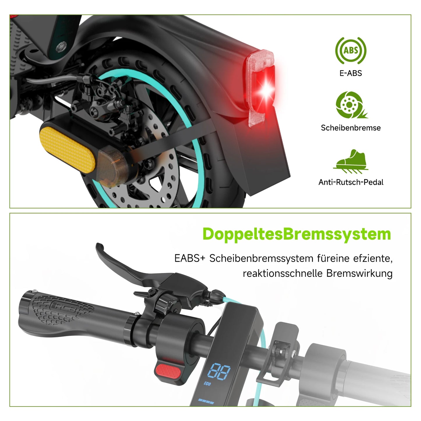 RCB EV85F (ABE) Adult EScooter 400W Motor Foldable E-Scooter 36V 7.8AH 8.5” Road Tire Commuting Electric Scooter.