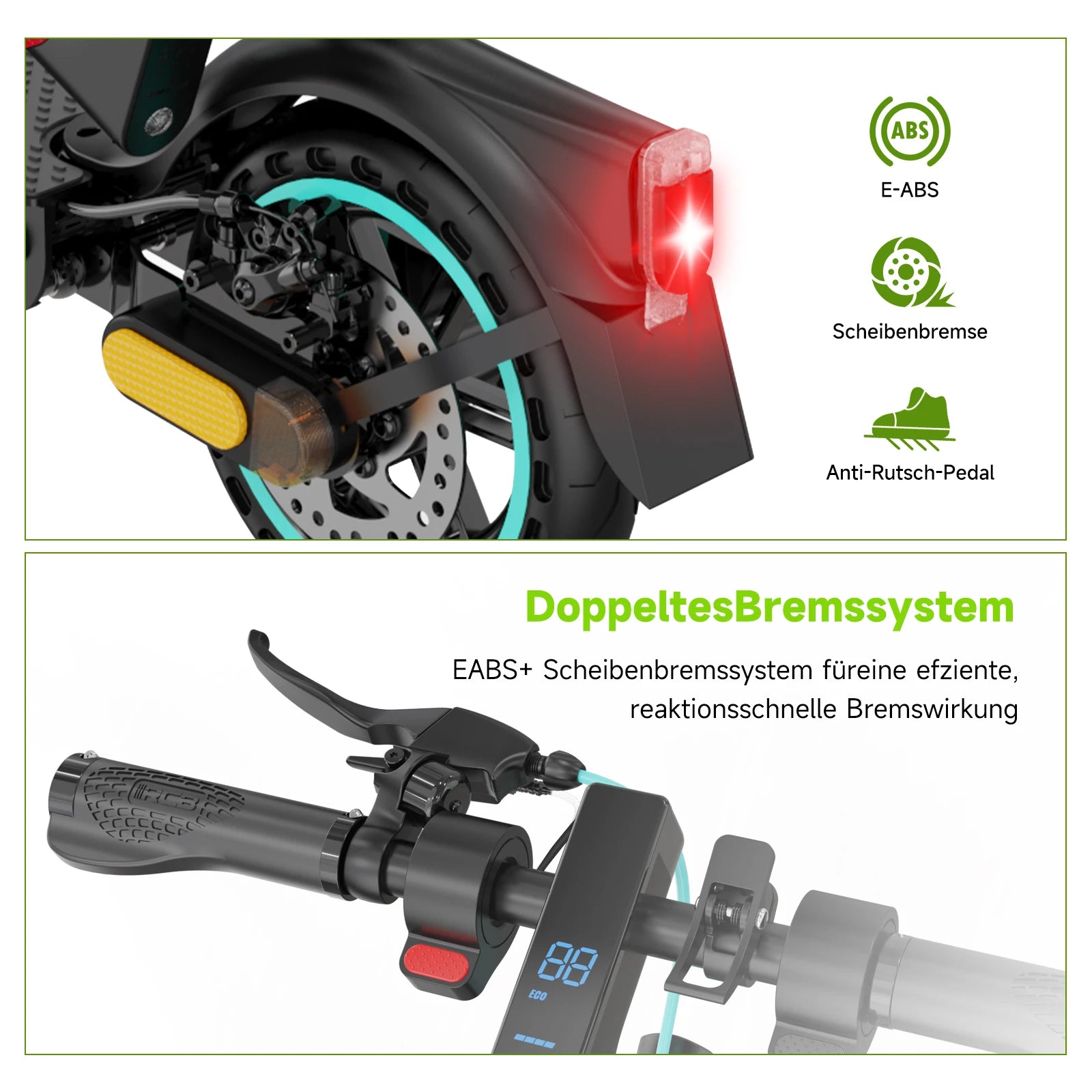 RCB EV85F (ABE) Adult EScooter 400W Motor Foldable E-Scooter 36V 7.8AH 8.5” Road Tire Commuting Electric Scooter.