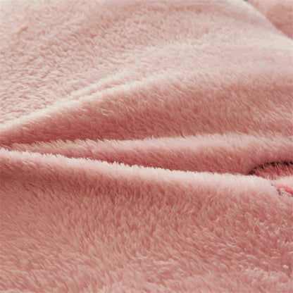 Winter Thicken Blanket Quilt Lamb Wool Double Layer Thick Warm Blanket 150/180/200 Comforter Throw Blankets for Beds Bedding 이불