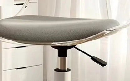 Weiches Kissen Rotierender Computerstuhl Transparenter Kunststoff Drehstuhl Haushalt Schlafzimmer Hebetische Stühle Haushaltsgegenstände