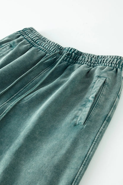 Vier Jahreszeiten Neue Mode Für Männer Casual Trendy Amerikanischen Gewaschen Gewachst Lose Einfarbig Hosen Gerade Jogger Hosen Männliche Hosen
